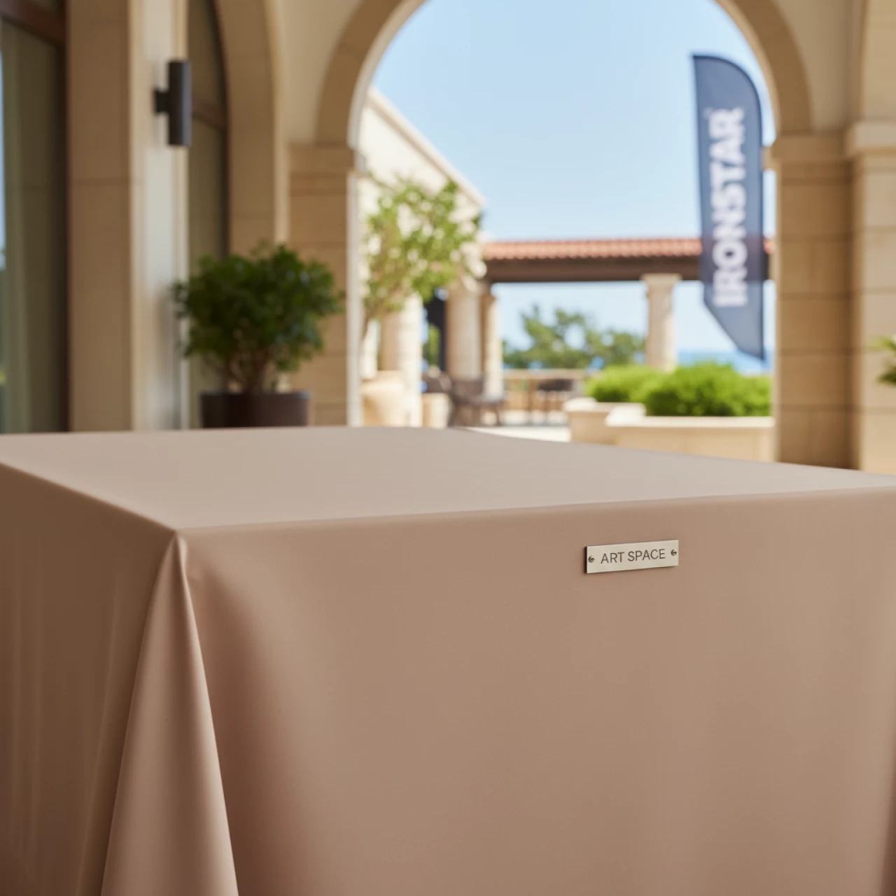 Аренда Скатерть прямоугольная 1,4х2,4 м кофе с молоком в Rodina Grand Hotel & SPA — ART SPACE