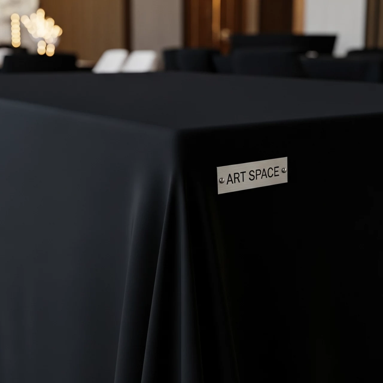 Аренда Скатерть прямоугольная 1,5х2,5 м черная в санатории «Металлург» — ART SPACE