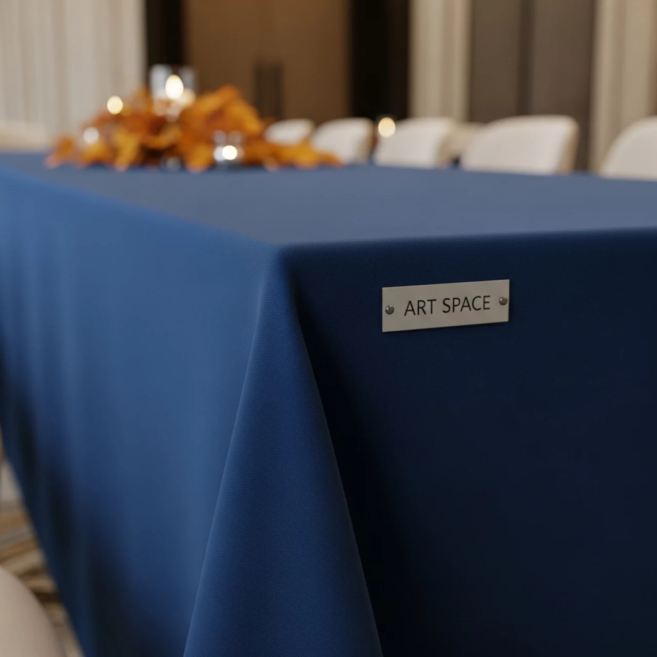 Аренда Скатерть прямоугольная 1,5х2,5 м синяя в санатории «Металлург» — ART SPACE