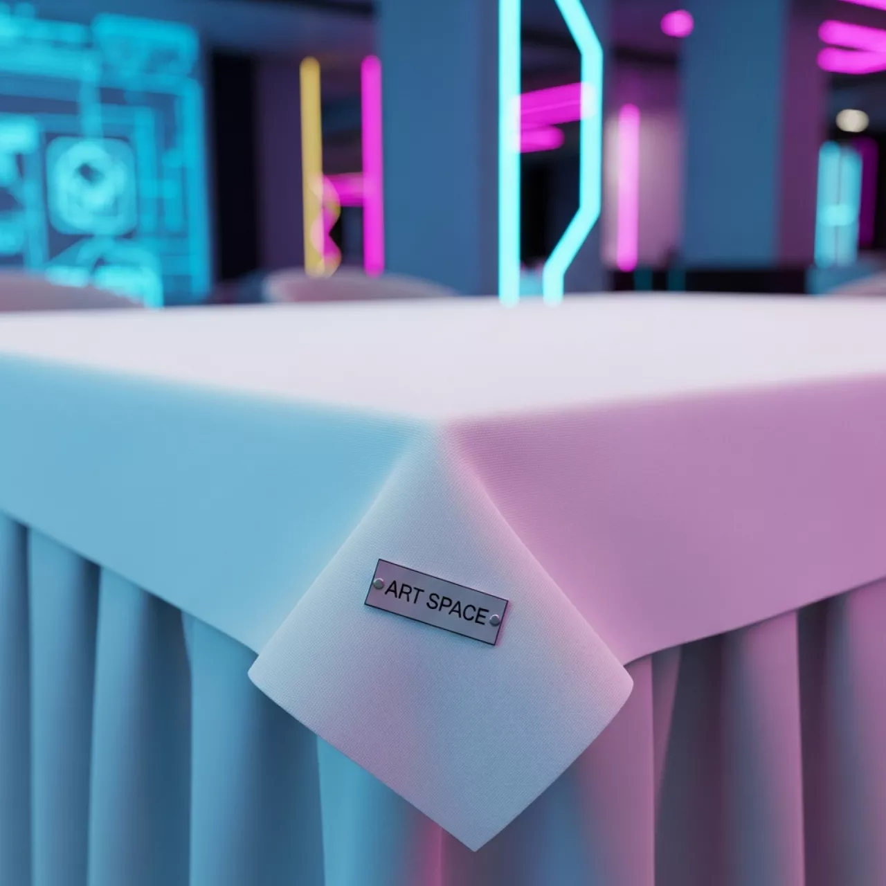 Аренда Скатерть прямоугольная 3,20х2,25 м белая с евроуголком в ресторане «Sanremo» — ART SPACE