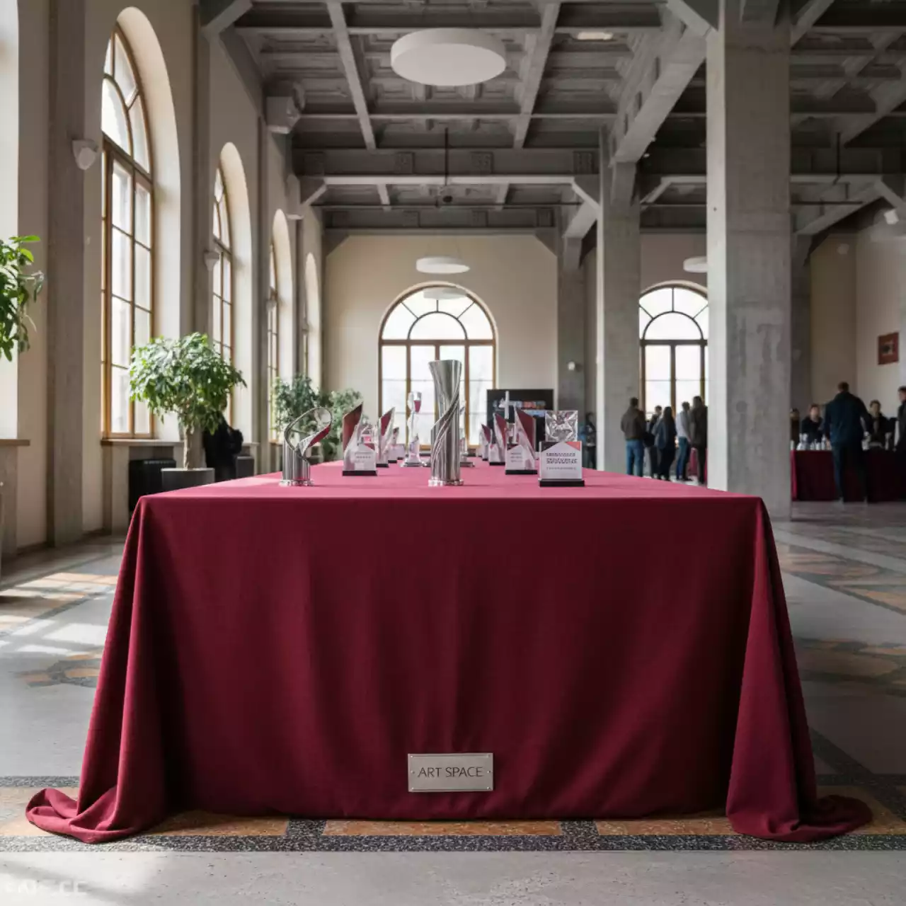 Аренда Скатерть прямоугольная 3,20х2,25 м Бургундия в санатории «Металлург» — ART SPACE