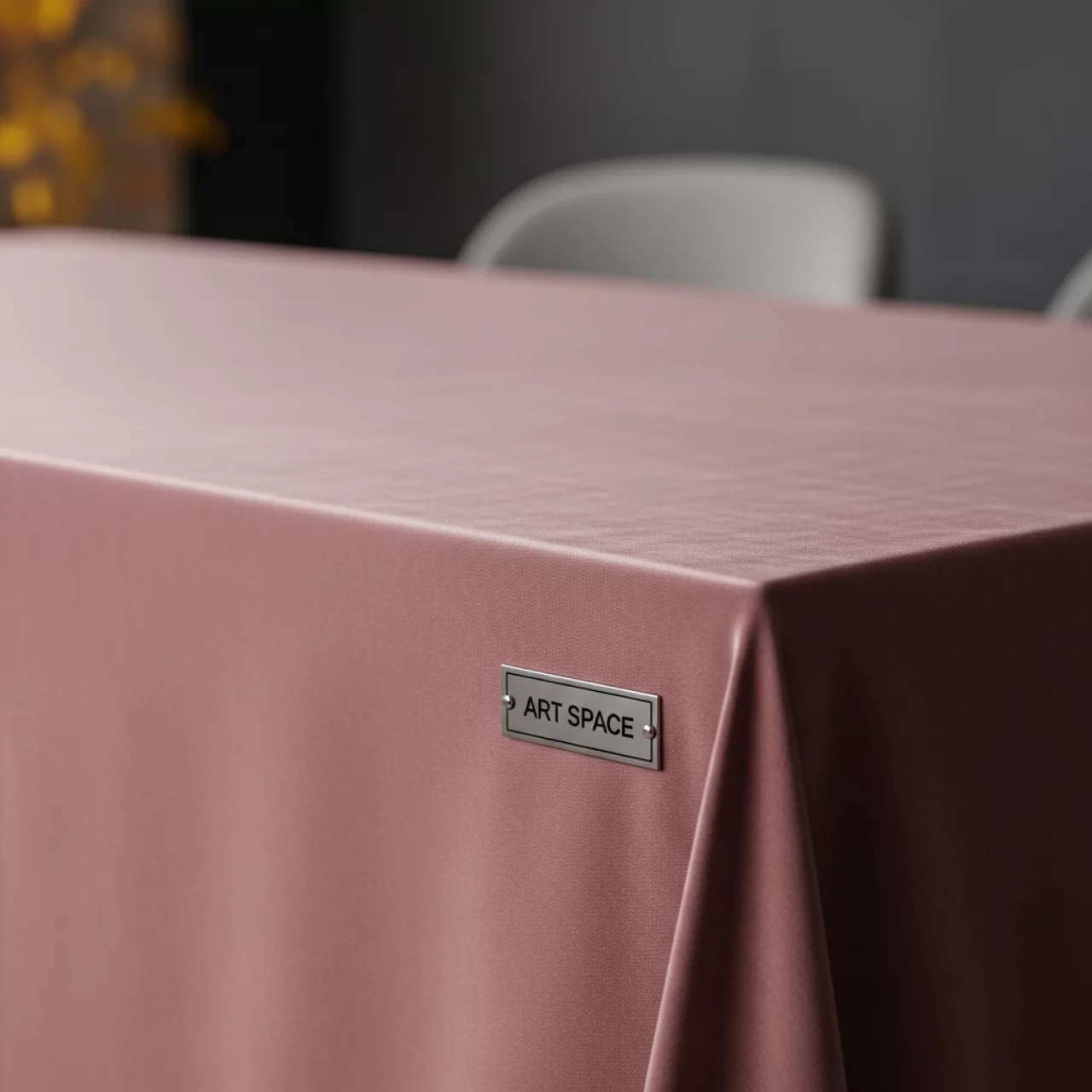 Аренда Скатерть прямоугольная Бархат пыльно розовая 3300х2250 мм в Маринс Парк Отеле — ART SPACE