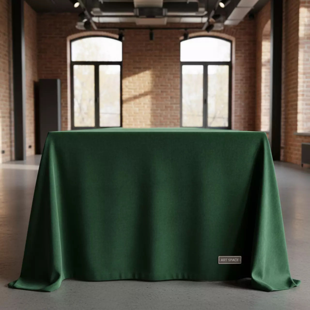 Аренда Скатерть прямоугольная Бархатная Альт папоротниковая в Cosmos Sochi Hotel — ART SPACE