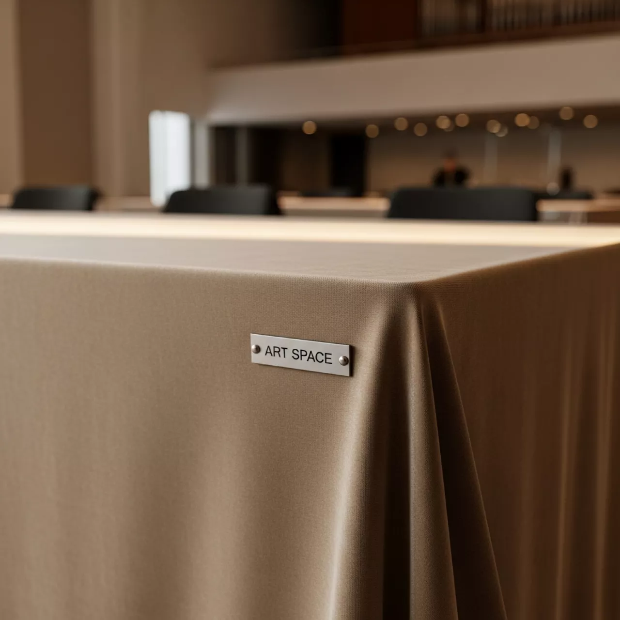 Аренда Скатерть прямоугольная бархатная бесшовную Largo XL бежевая в Зале органной и камерной музыки — ART SPACE
