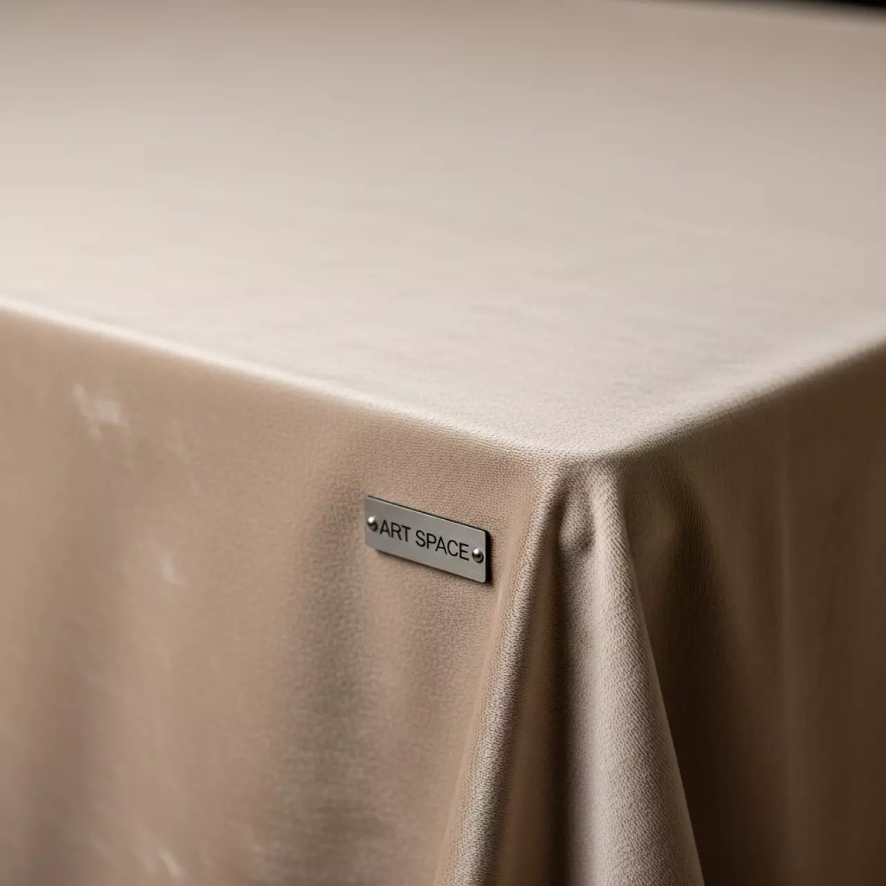 Аренда Скатерть прямоугольная Бархатная бежевая в санатории «Заполярье» — ART SPACE