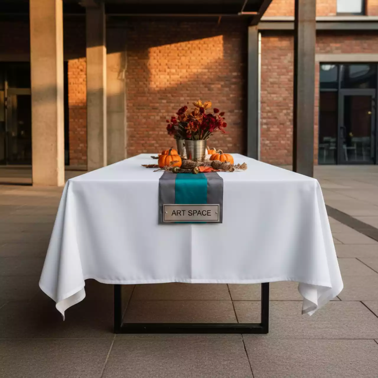 Аренда Скатерть прямоугольная белая 1,5х2,5 м в Courtyard by Marriott Sochi — ART SPACE