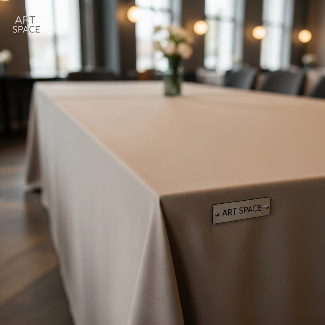 Аренда Скатерть прямоугольная бежевая 1,4х2,4 м в ресторане «Баран-Рапан» — ART SPACE