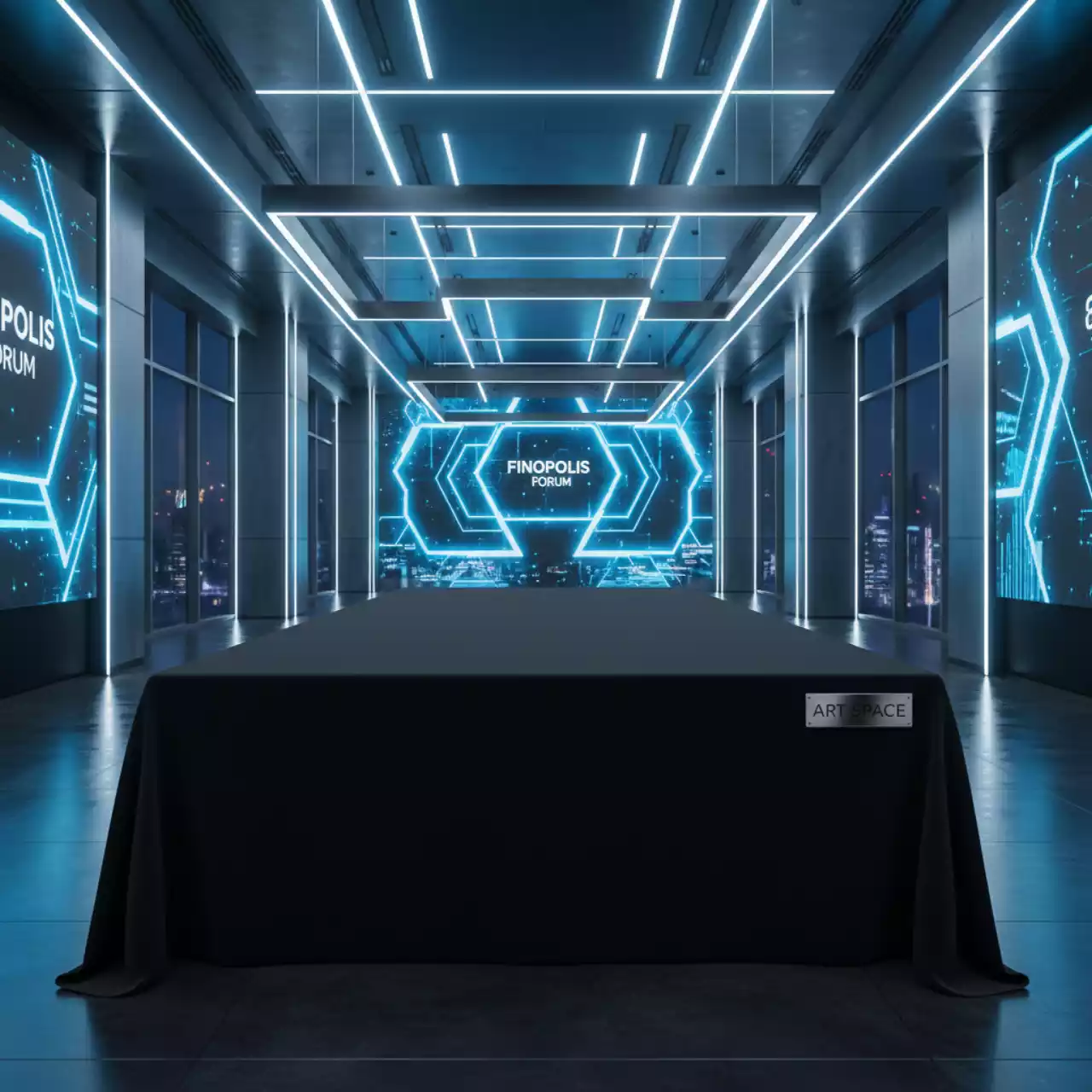 Аренда Скатерть прямоугольная черная 19 335BK 1,4х2,4 м в Mövenpick Hotel — ART SPACE