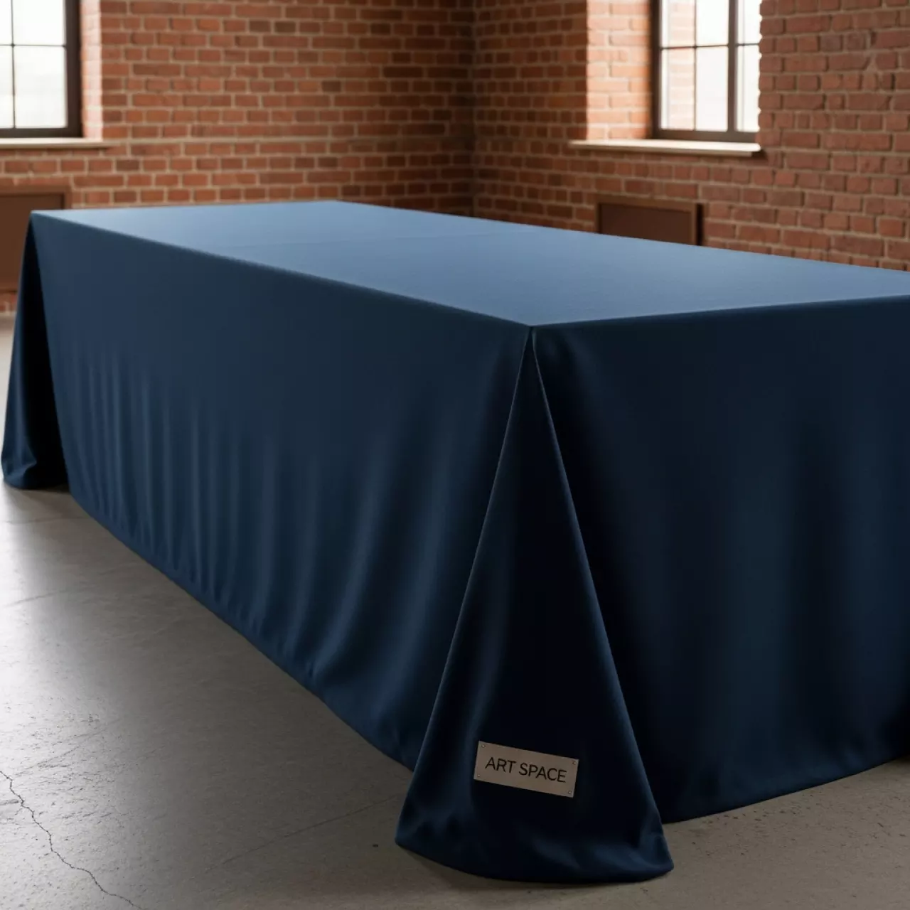 Аренда Скатерть прямоугольная габардин темно синяя 3300х2250 мм на вилле «Анна» — ART SPACE