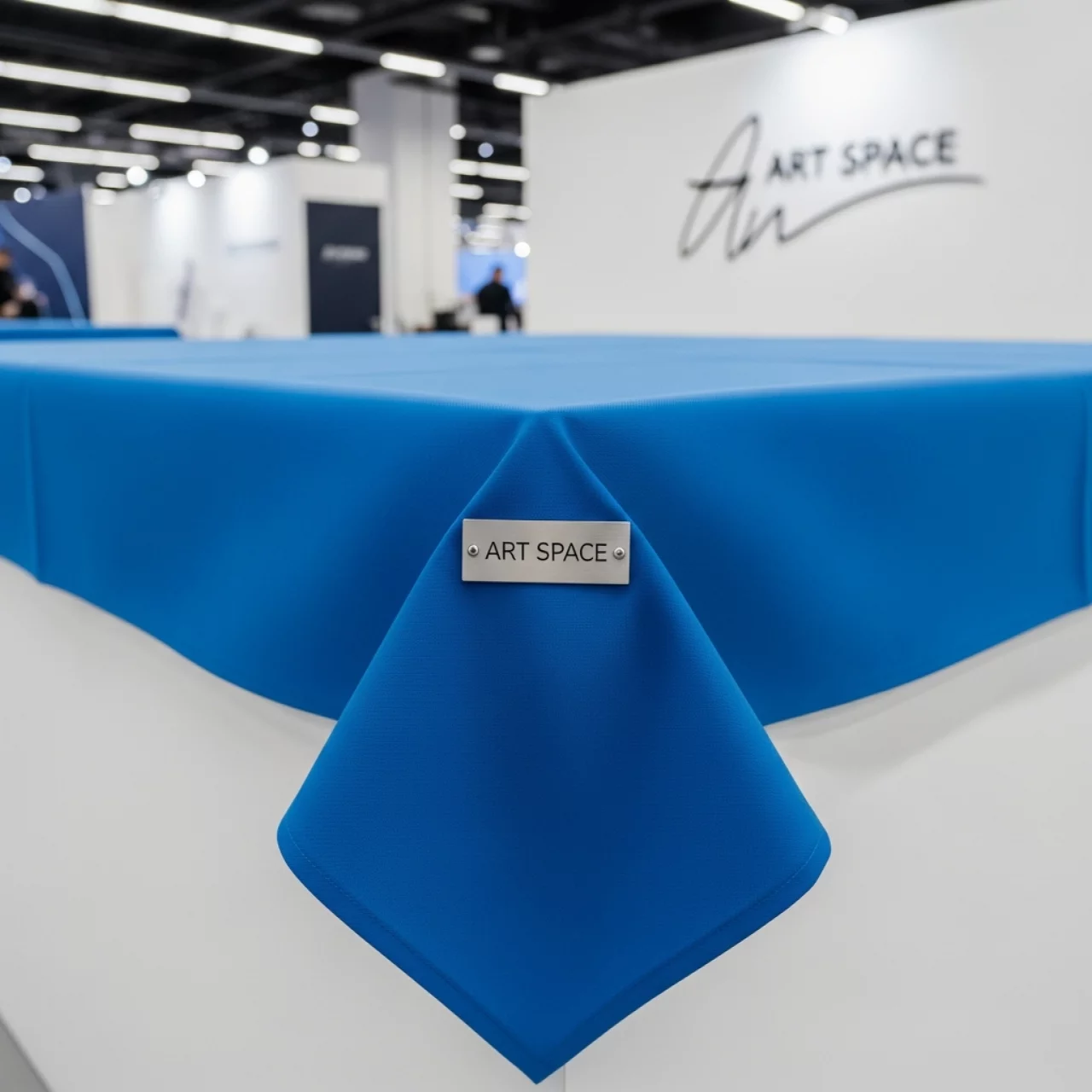 Аренда Скатерть прямоугольная Габардин васильковая 2000х1500 мм в Delta Sirius — ART SPACE