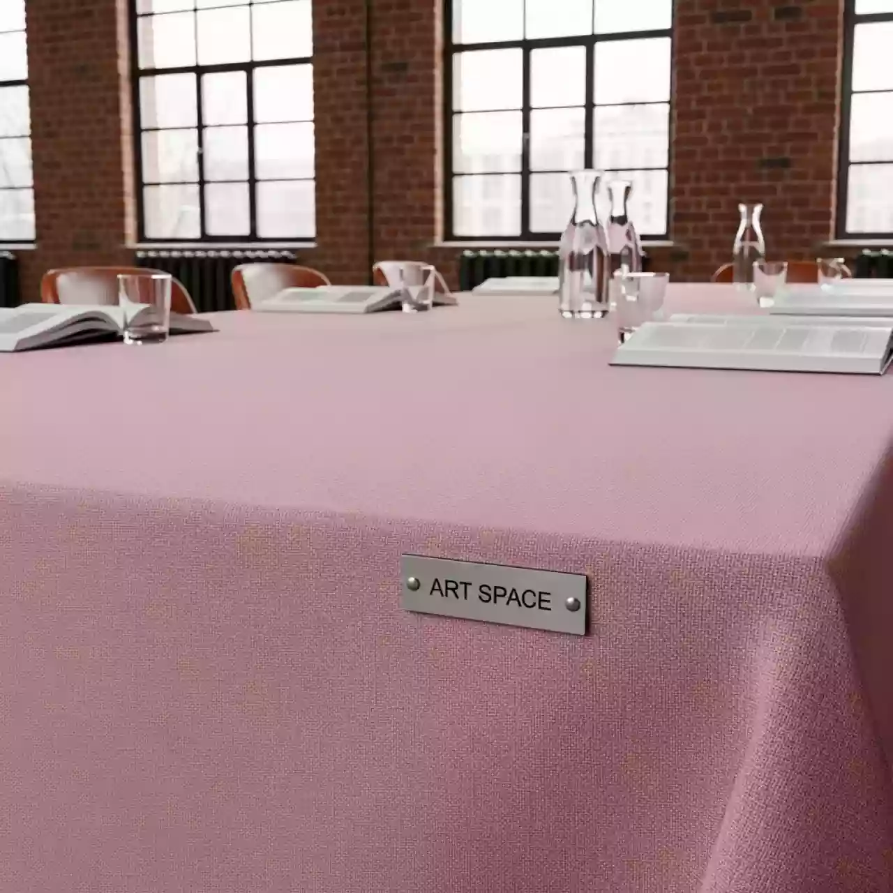 Аренда Скатерть прямоугольная габардиновая пудровая Рондо на вилле «Анна» — ART SPACE