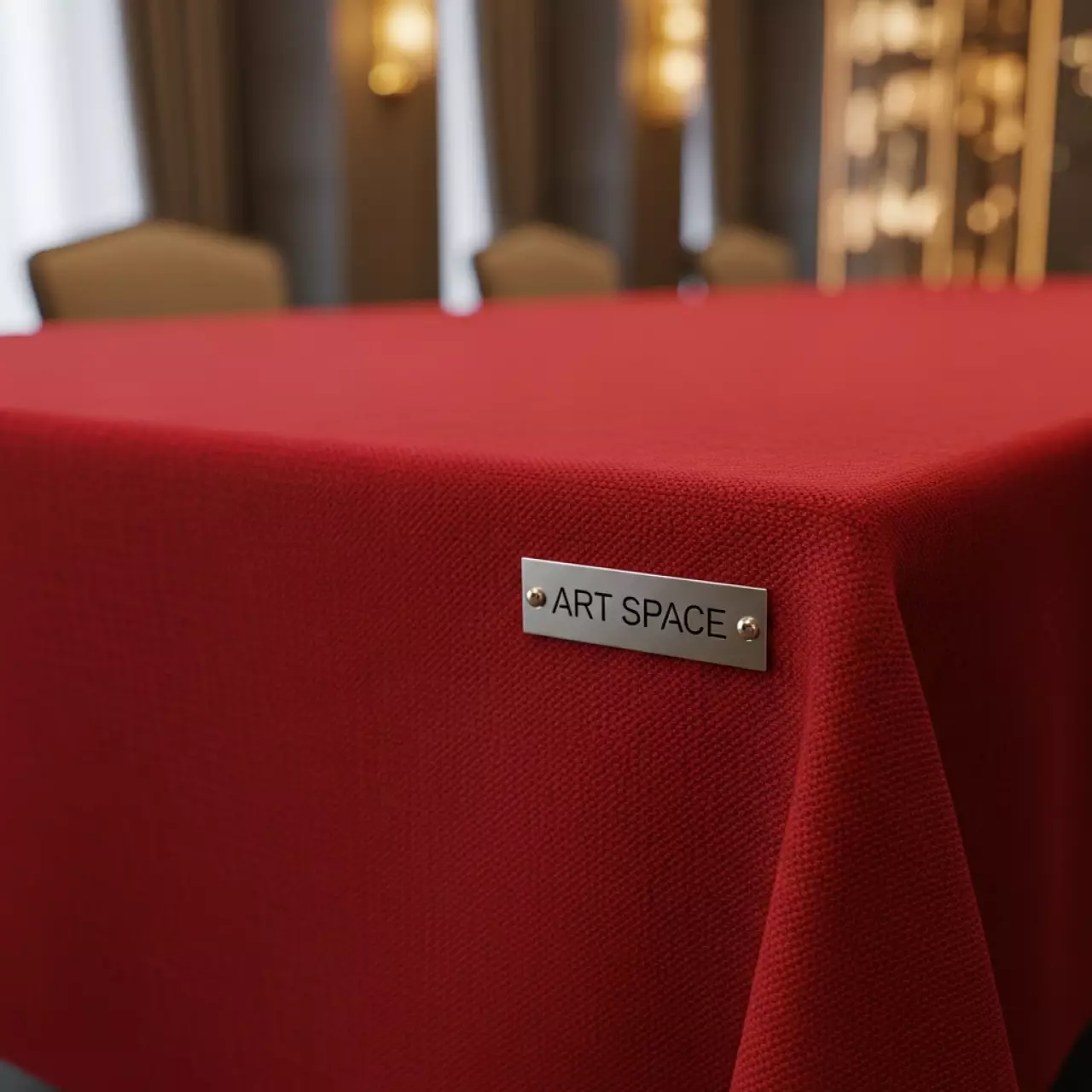 Аренда Скатерть прямоугольная габардиновая Rondo красная в гранд-отеле «Жемчужина» — ART SPACE