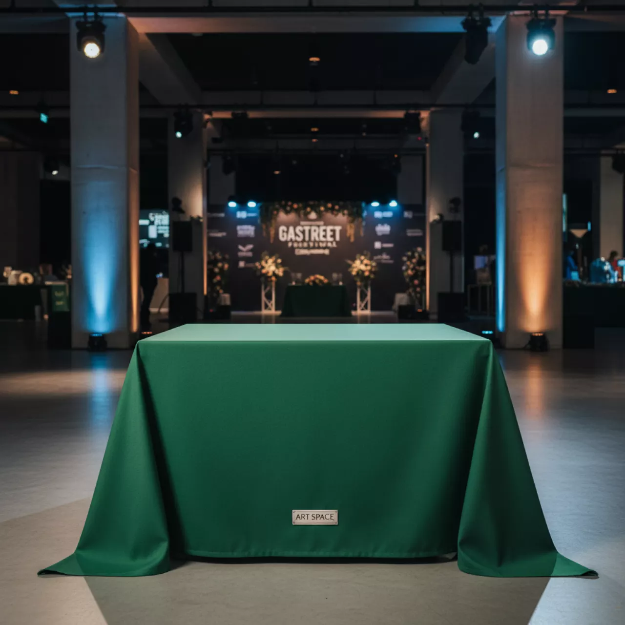 Аренда Скатерть прямоугольная габардиновая Rondo травяная в отеле «Богатырь» — ART SPACE