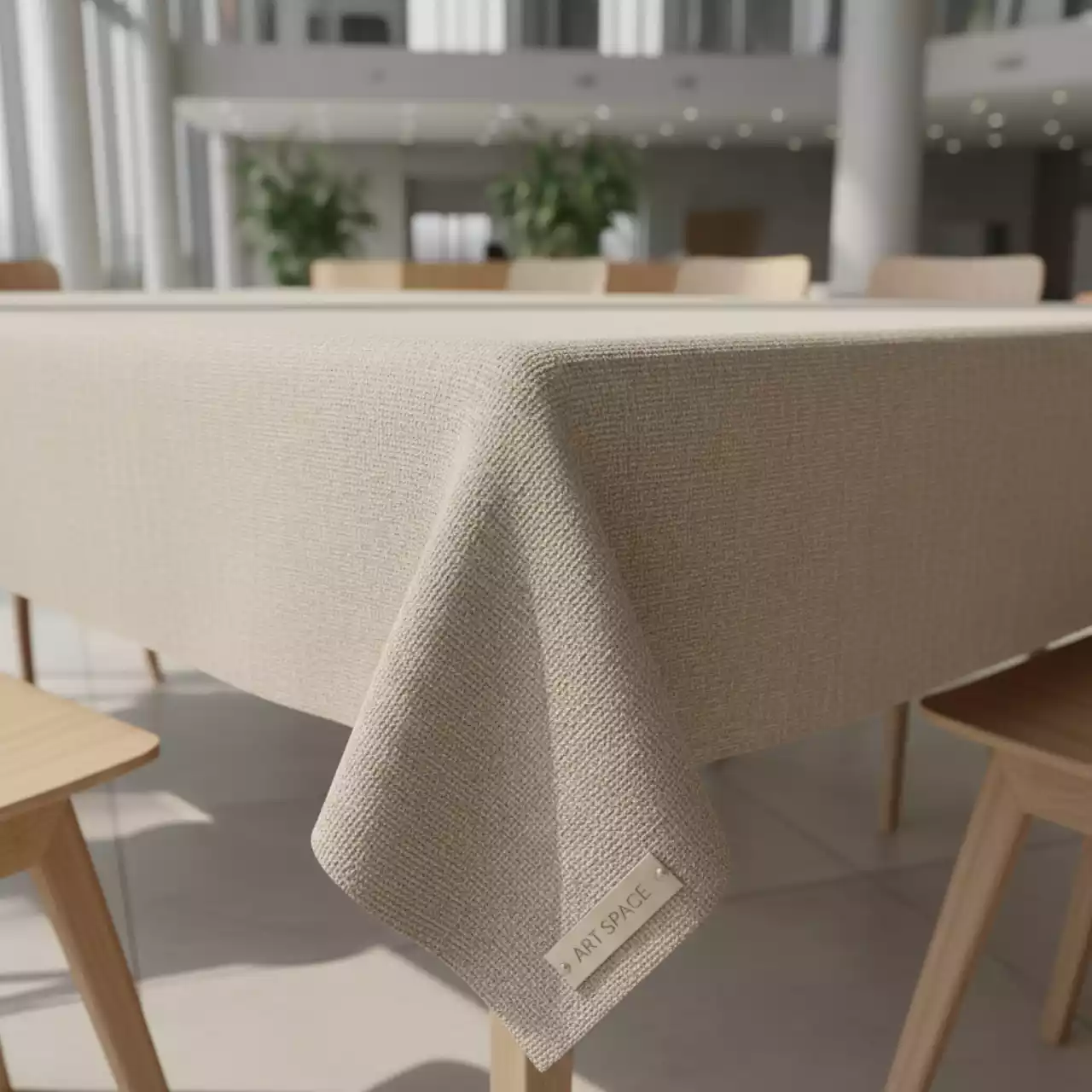 Аренда Скатерть прямоугольная из канваса бежевая в Университете «Сириус» — ART SPACE
