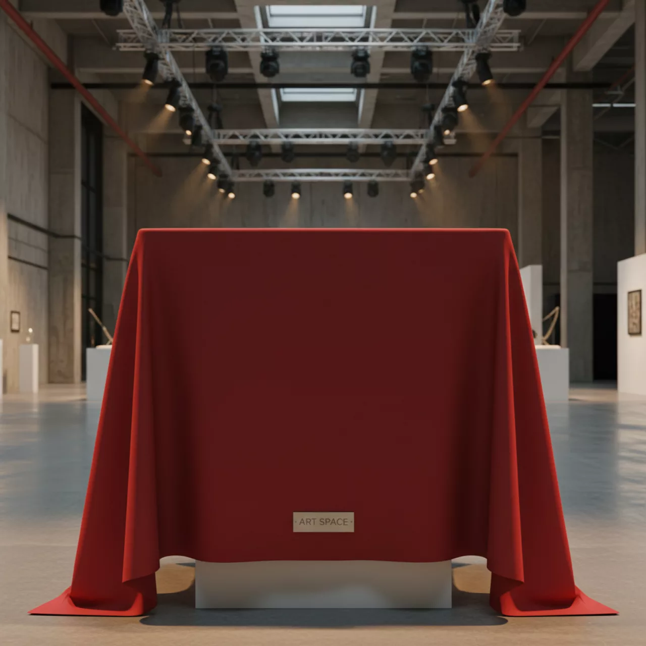 Аренда Скатерть прямоугольная красная Pantone 199 U в Керлинговом центре «Ледяной куб» — ART SPACE
