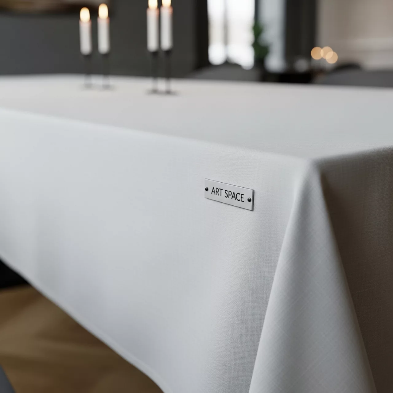 Аренда Скатерть прямоугольная пломбир белая хлопок 2х3 м в Boutique Hotel PORTUM 1905 — ART SPACE