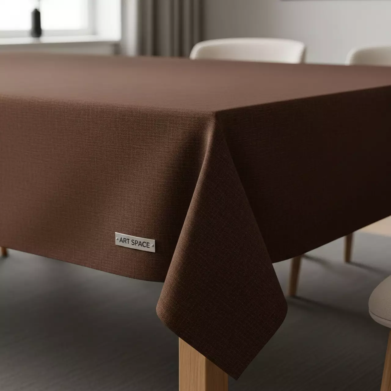 Аренда Скатерть прямоугольная 'Ричард' коричневая 2000х1500 мм в Mövenpick Hotel — ART SPACE