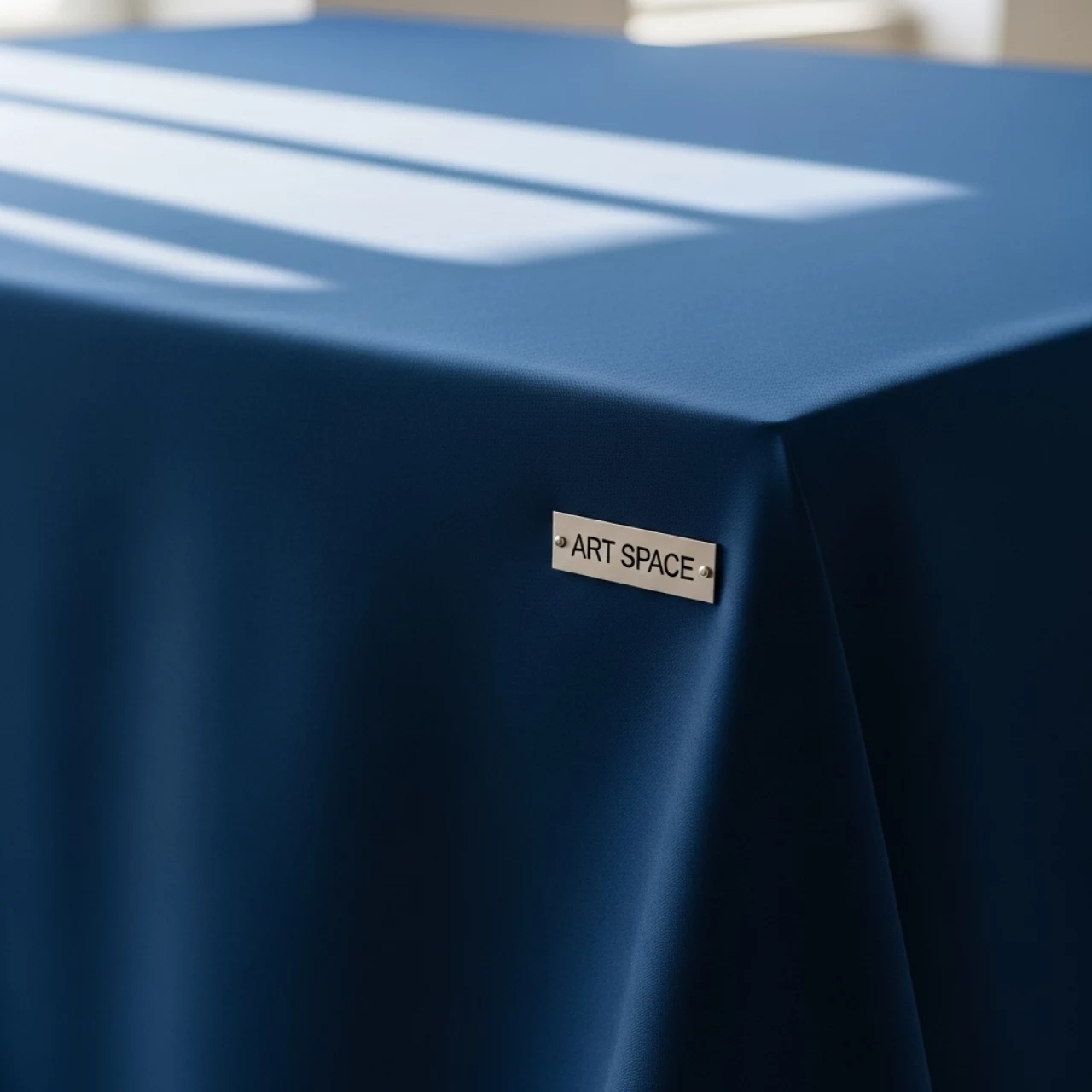 Аренда Скатерть синяя габардин 210х140 см в ресторане «Магеллан» — ART SPACE