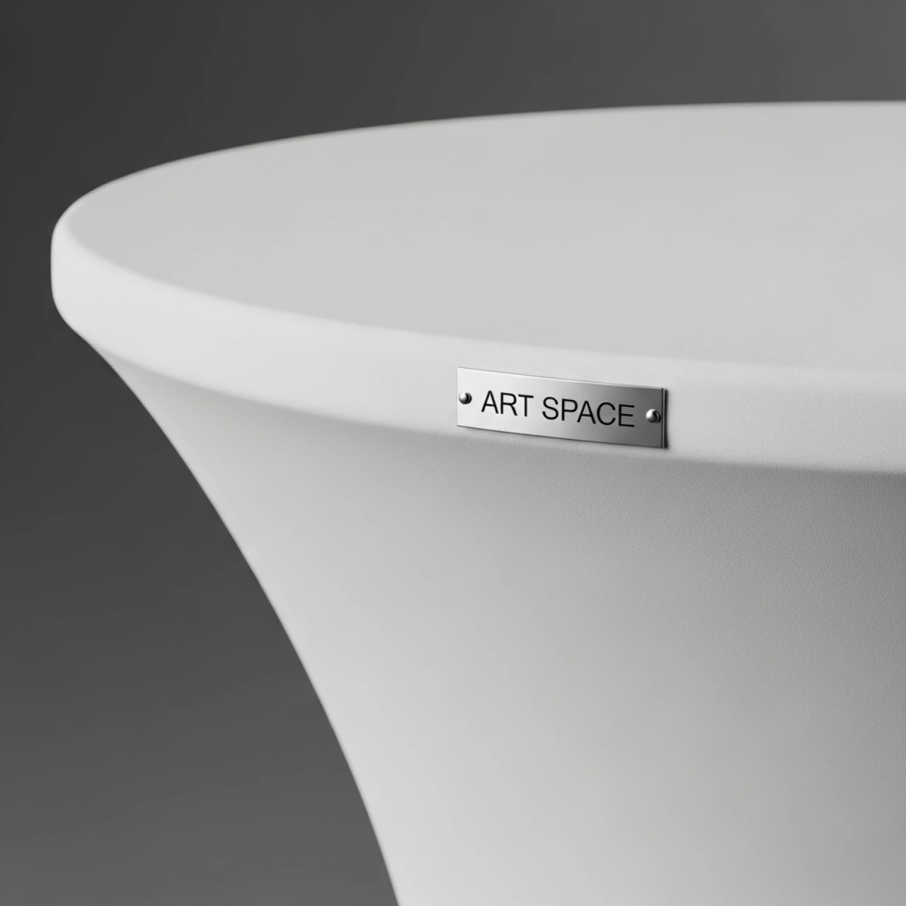 Аренда Скатерть стрейч D78 для коктейльного стола белая в Alpha Sirius — ART SPACE