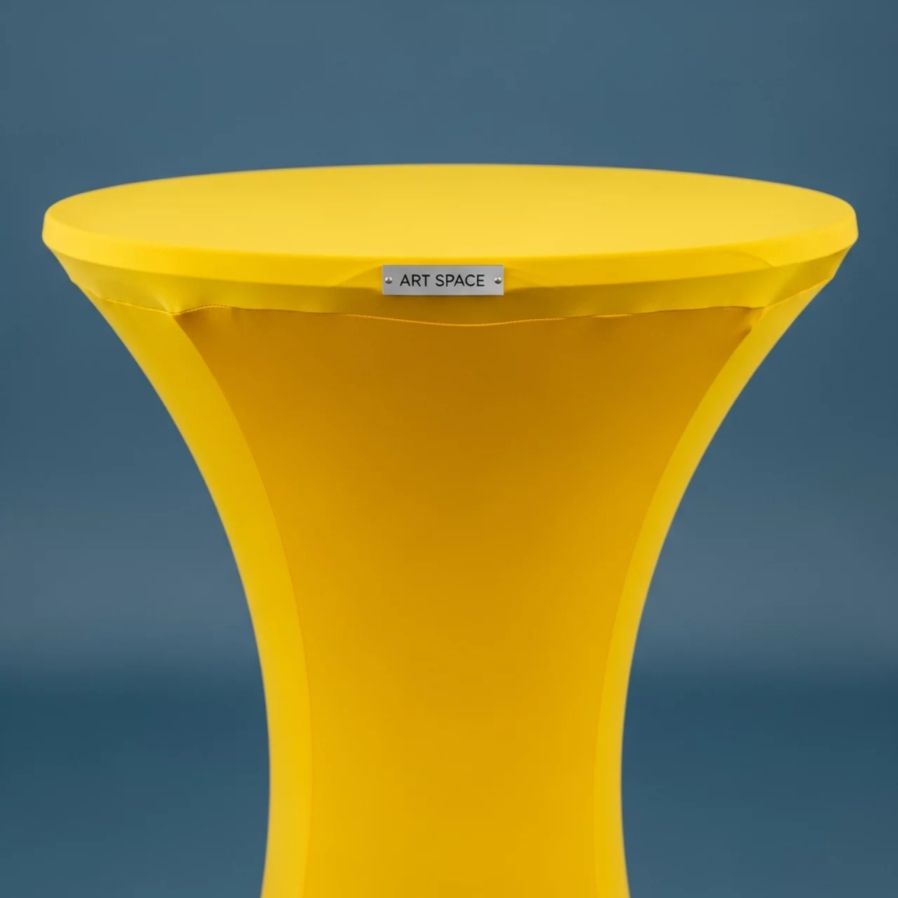 Аренда Скатерть стрейч D78 для коктейльного стола желтая в санатории «Октябрьский» — ART SPACE