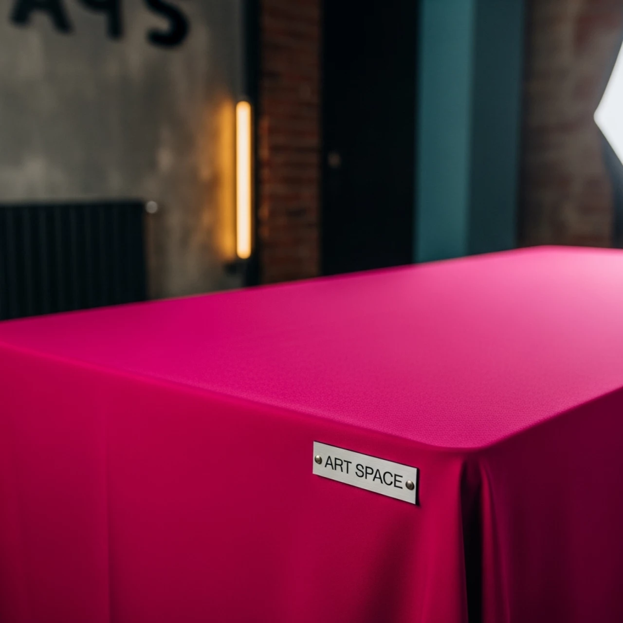Аренда Скатерть стрейч фуксия 180х75 см для прямоугольного стола в Зимнем театре — ART SPACE