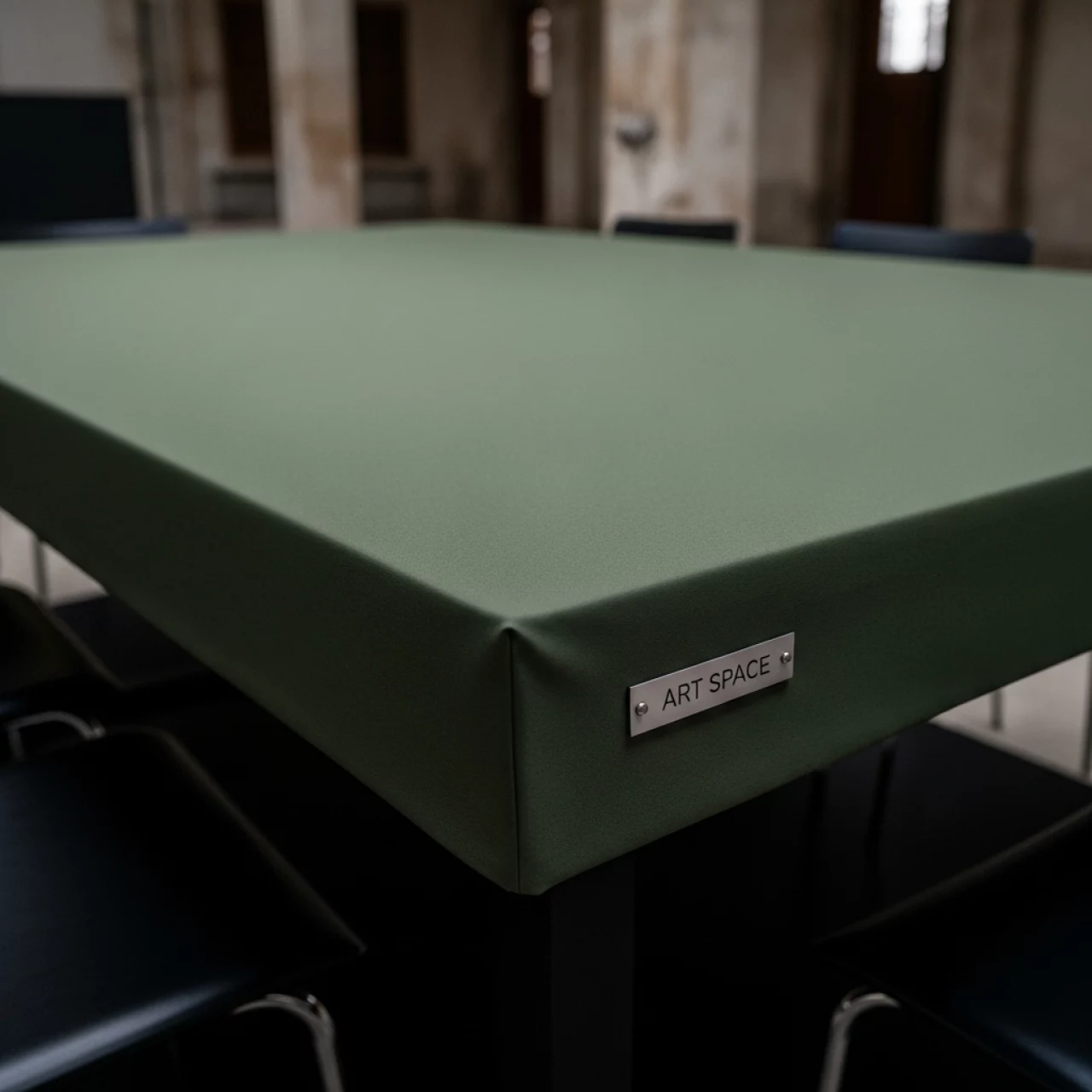 Аренда Скатерть стрейч текстиль для прямоугольного стола армейская в усадьбе Голицына — ART SPACE