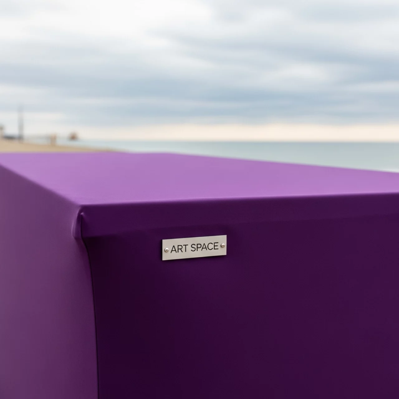 Аренда Скатерть стрейч текстиль для прямоугольного стола фиолетовая на пляже «Ривьера» — ART SPACE