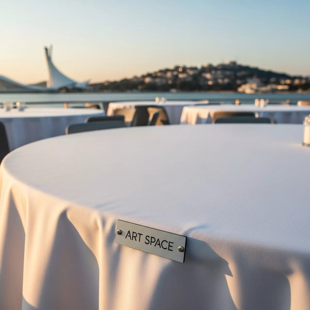 Аренда Скатерти белые 100 полиэстер 295х295 см на VIP-яхте (Имеретинский порт) — ART SPACE