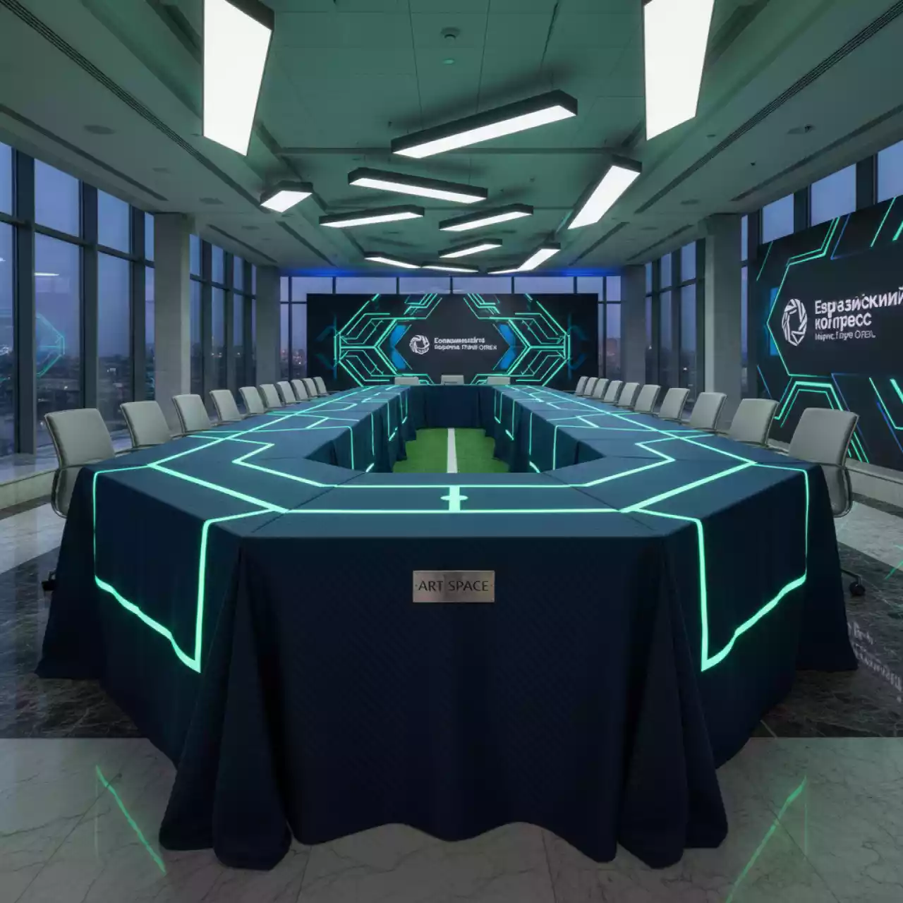 Аренда Скатерти футбольной тематики в Маринс Парк Отеле — ART SPACE