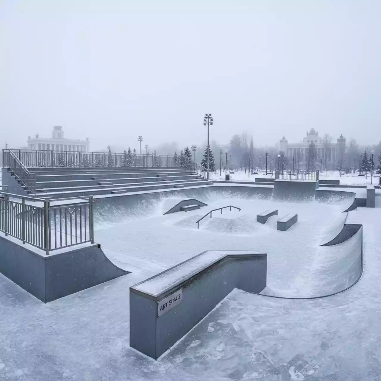 Аренда Скейтпарк с трибунами ВДНХ в санатории «Металлург» — ART SPACE