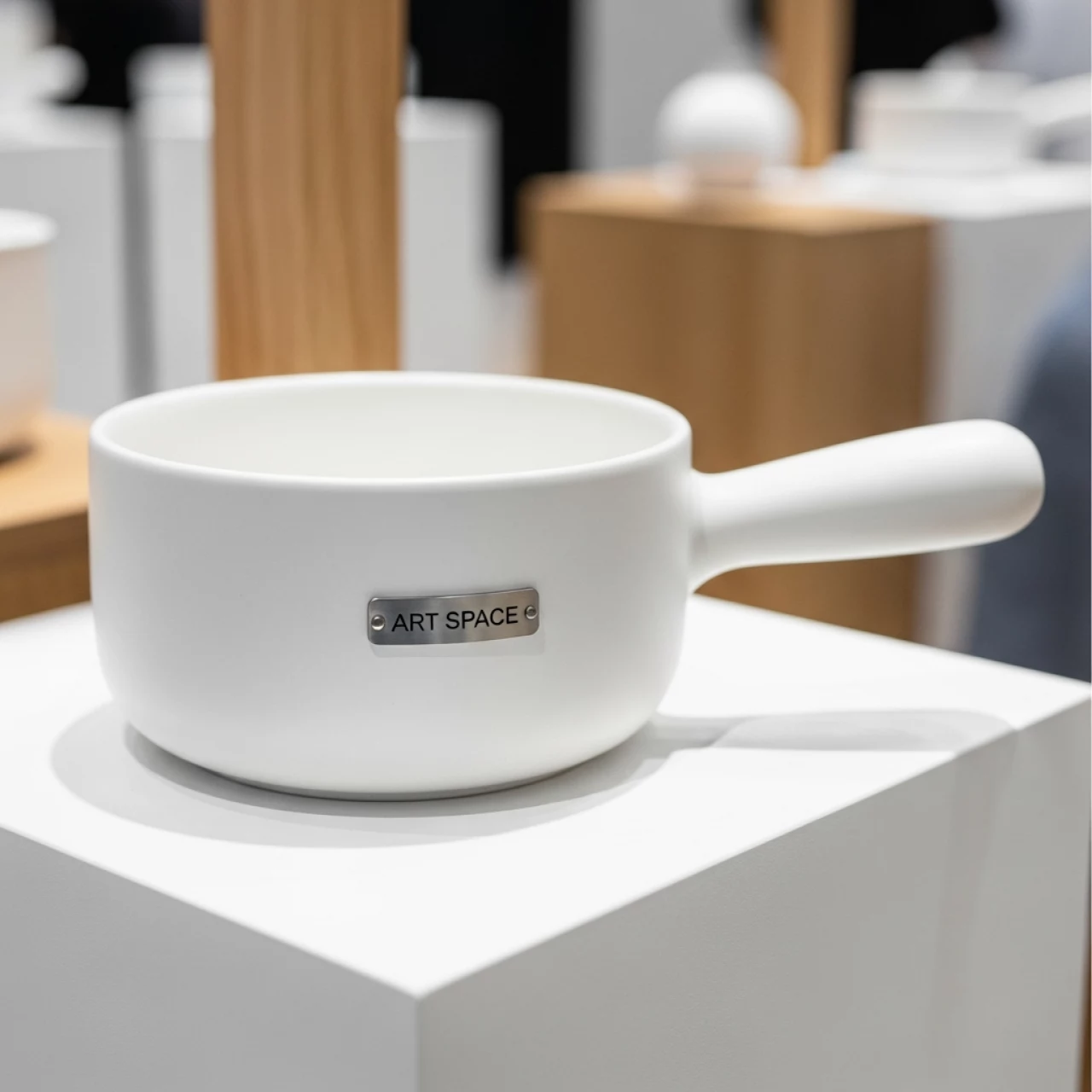 Аренда Сковорода с ручкой белая 80 мм 160 мл в банкетном зале «Дельфин» — ART SPACE