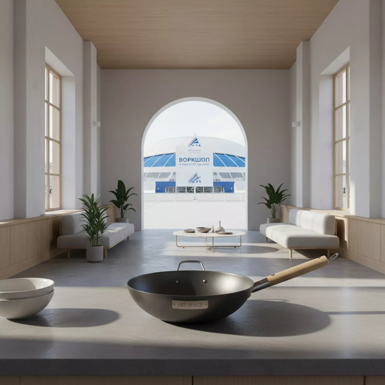 Аренда Сковорода Wok 38 см в Ледовом дворце «Айсберг» — ART SPACE