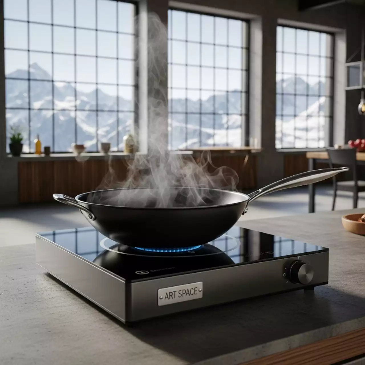 Аренда Сковорода Wok диаметр 38 см на площадке Rosa Peak (2320м) — ART SPACE