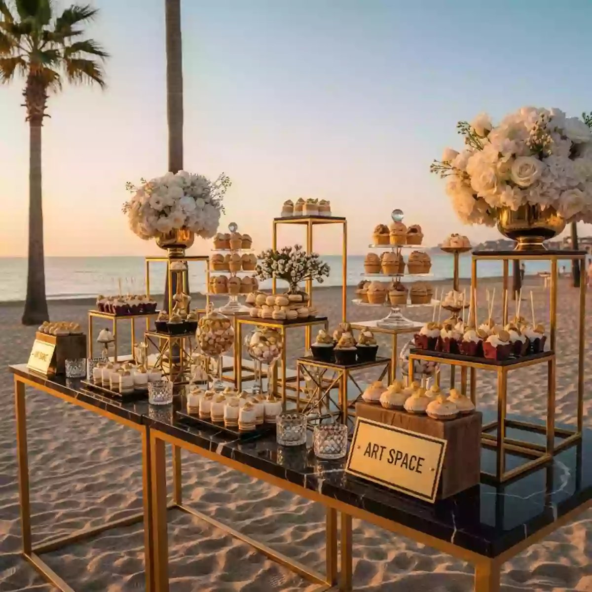 Аренда Сладкий стол Candy Bar на пляже «Ривьера» — ART SPACE