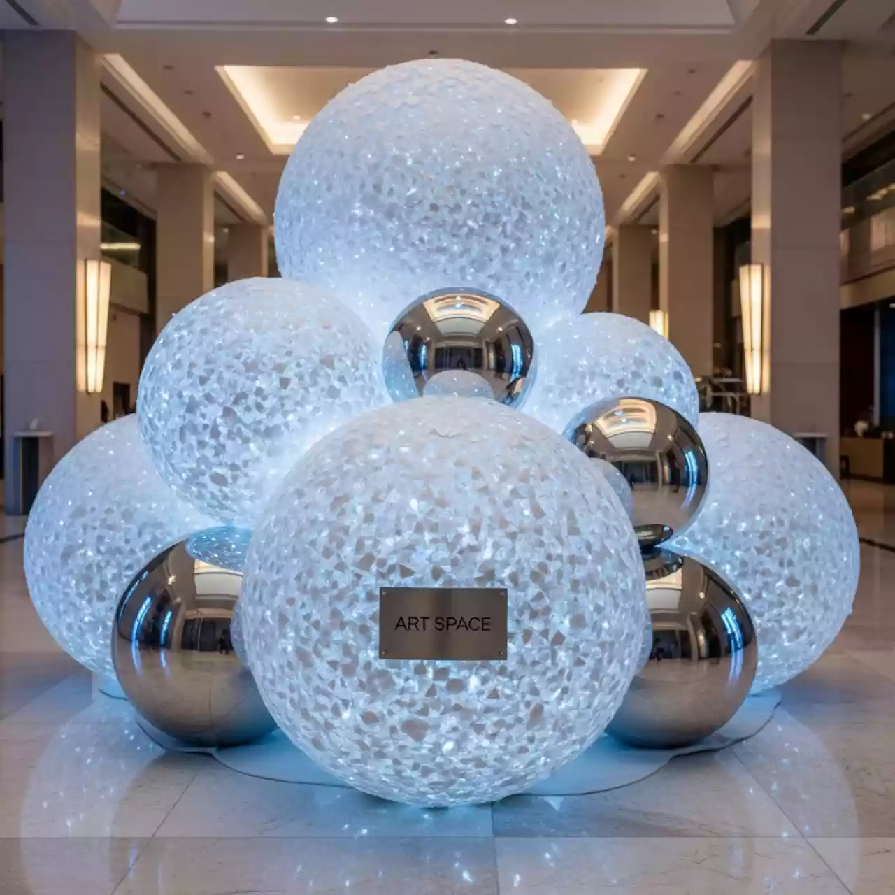 Аренда Снежки большие для декора в Swissôtel Resort Sochi Kamelia — ART SPACE