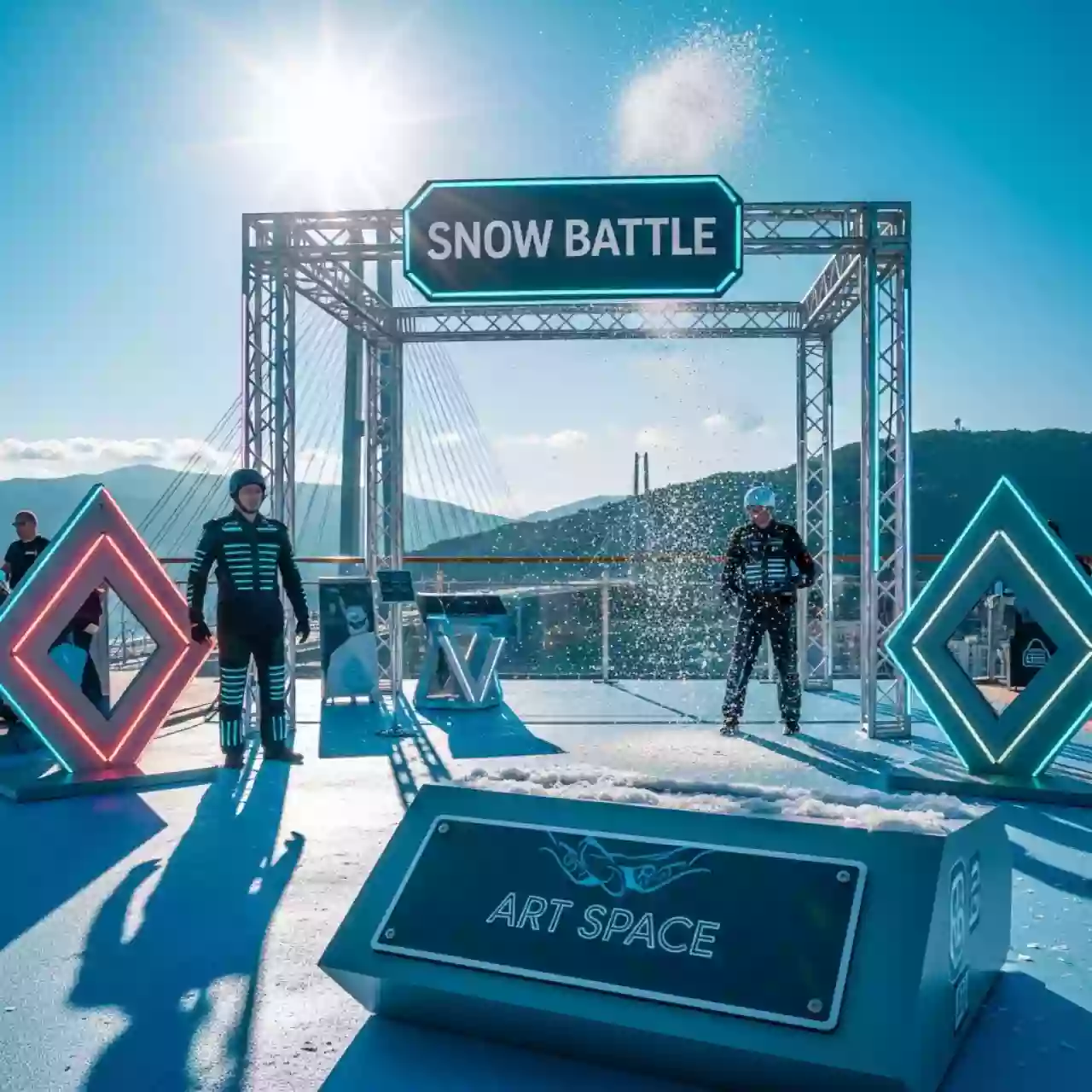 Аренда Снежная битва в Skypark Sochi — ART SPACE