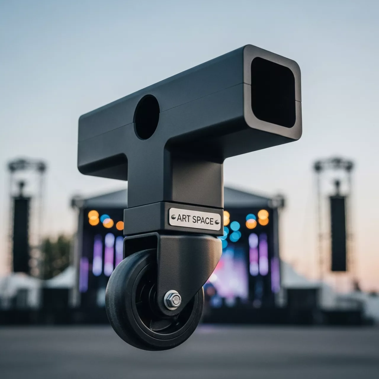 Аренда Соединитель для профиля квадратного сечения 3 палый черный с колесной опорой в казино «Сочи» — ART SPACE