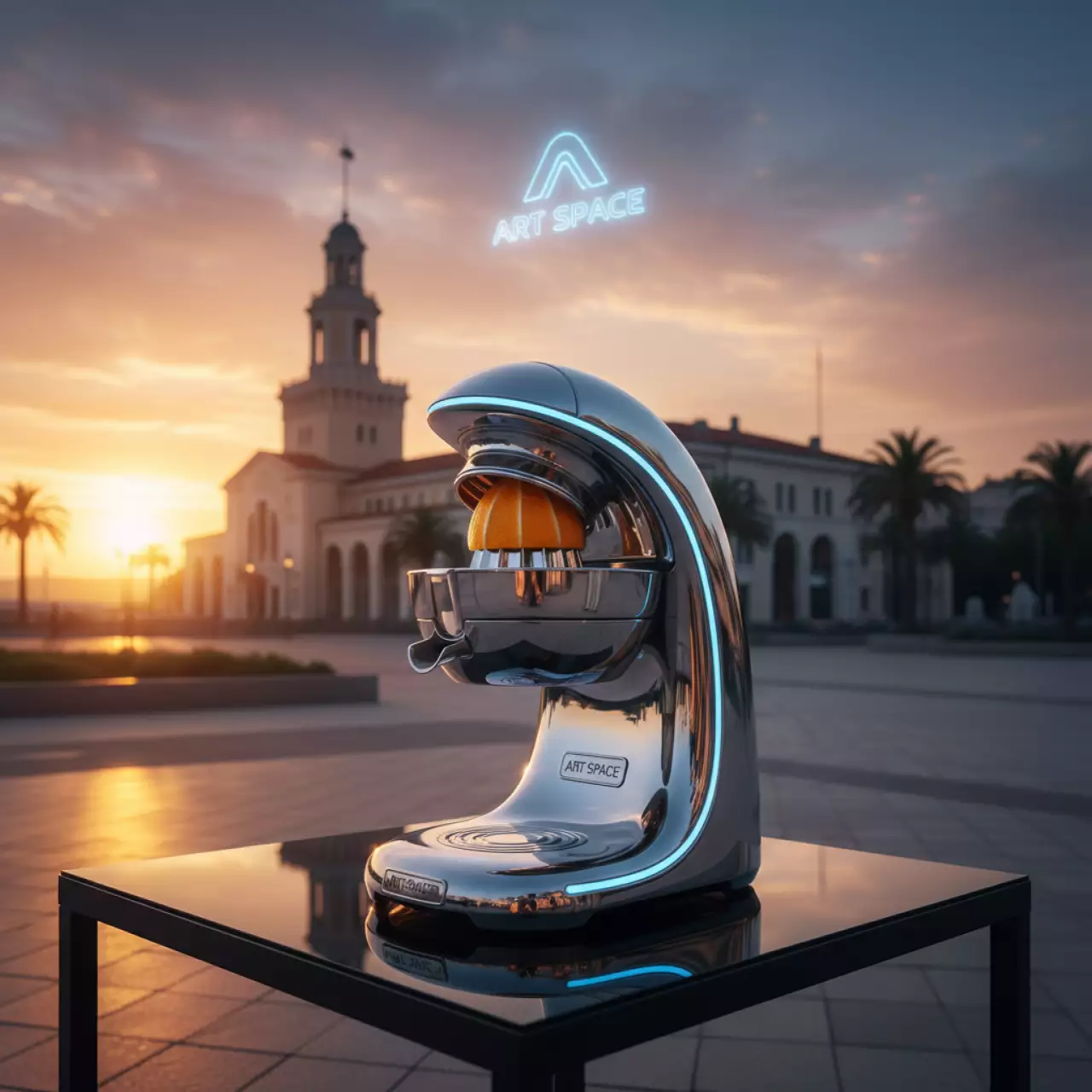 Аренда Соковыжималка для цитрусовых на территории Морпорта Сочи — ART SPACE