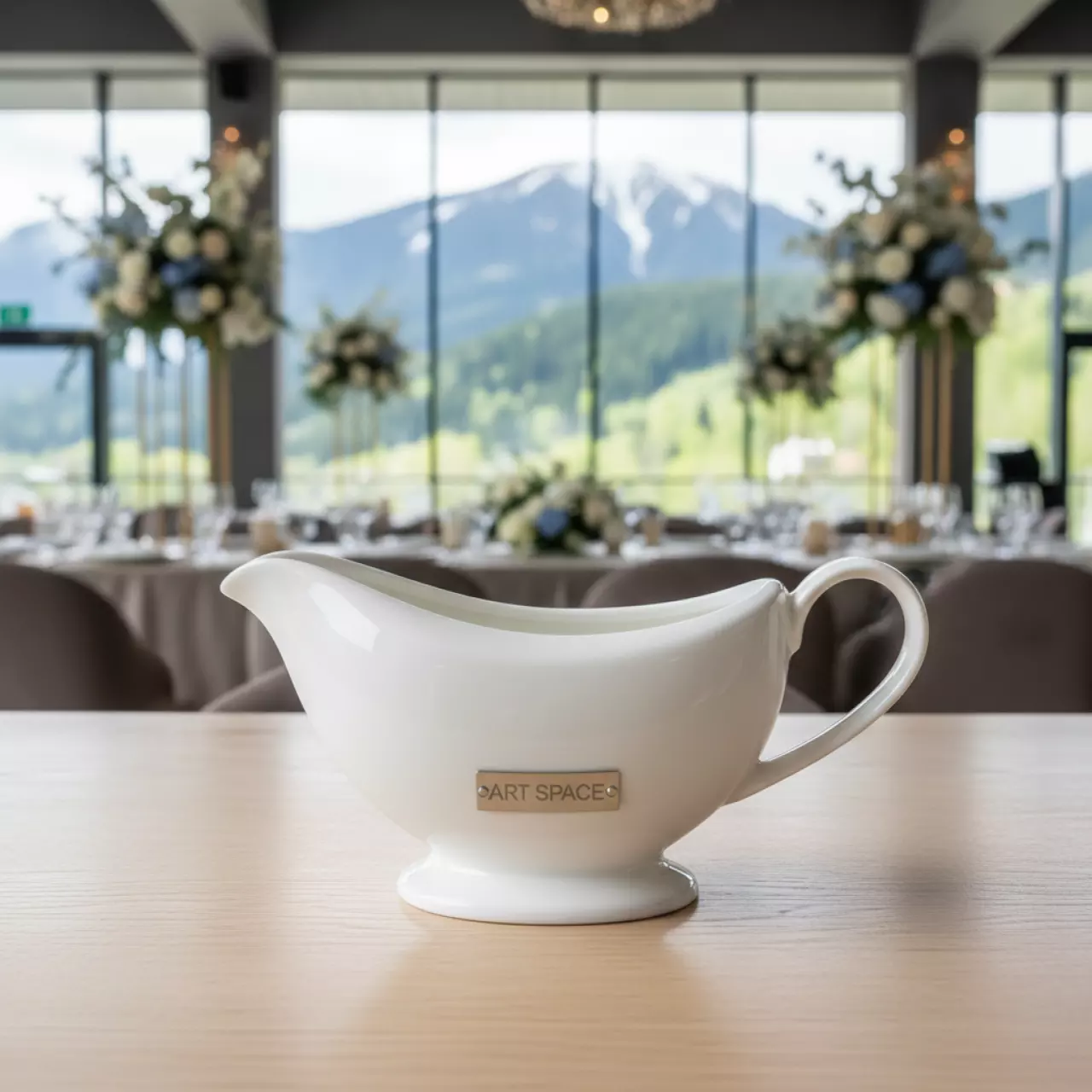 Аренда Соусник Corone белый 150 мл в Гранд Отель Поляна — ART SPACE