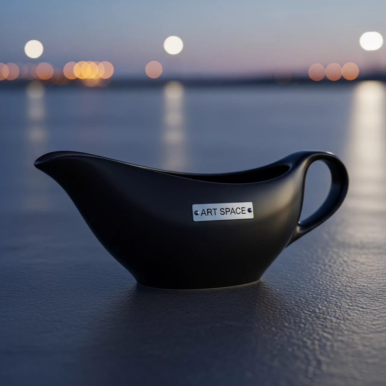 Аренда Соусник Кимо черный 50 мл на территории Морпорта Сочи — ART SPACE