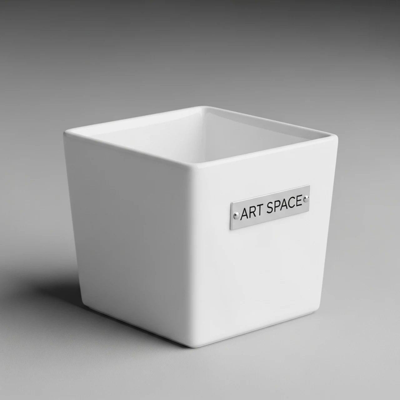 Аренда Соусник куба белый 60 мл на территории Морпорта Сочи — ART SPACE