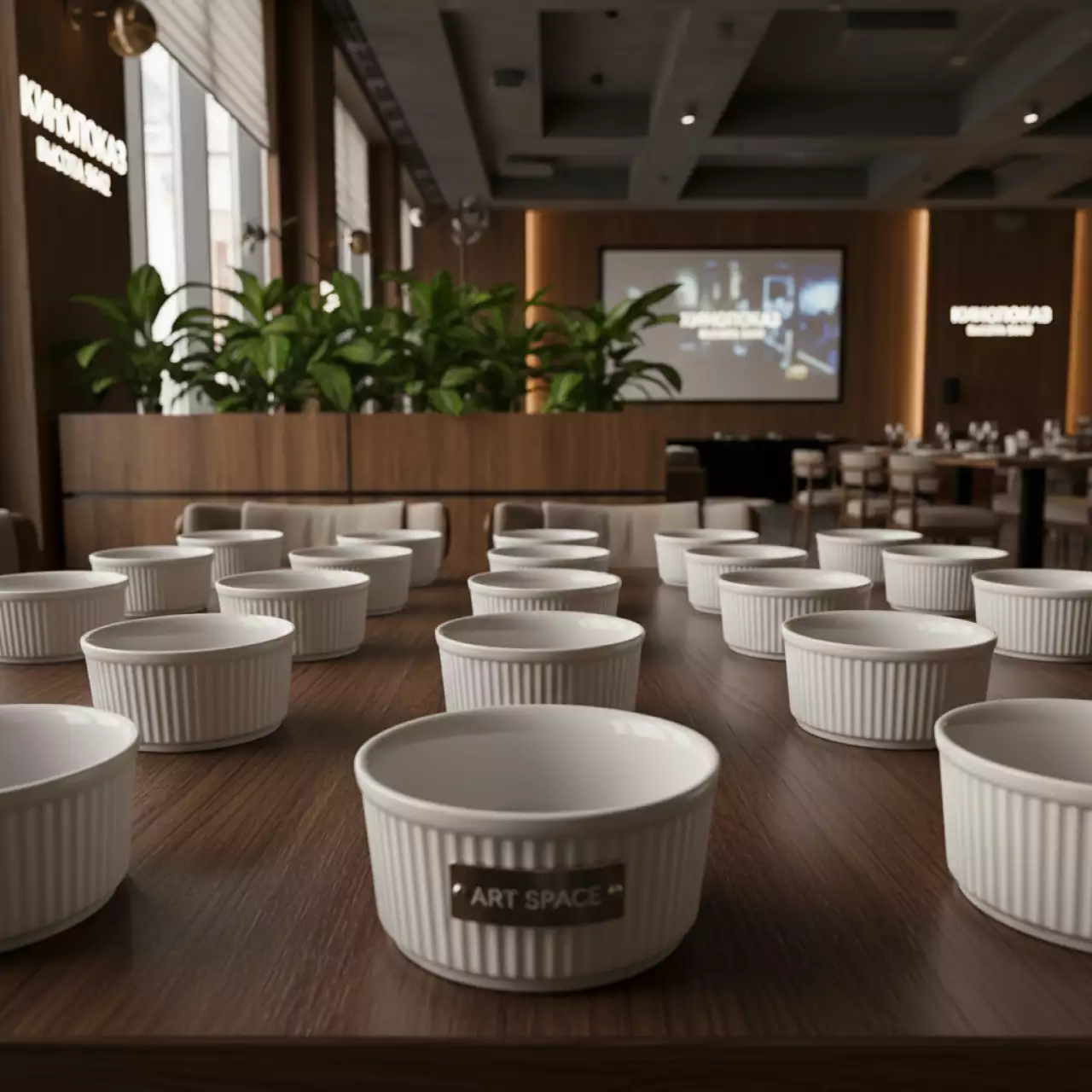 Аренда Соусник ребристый круглый 50 мл в ресторане «Высота 5642» — ART SPACE