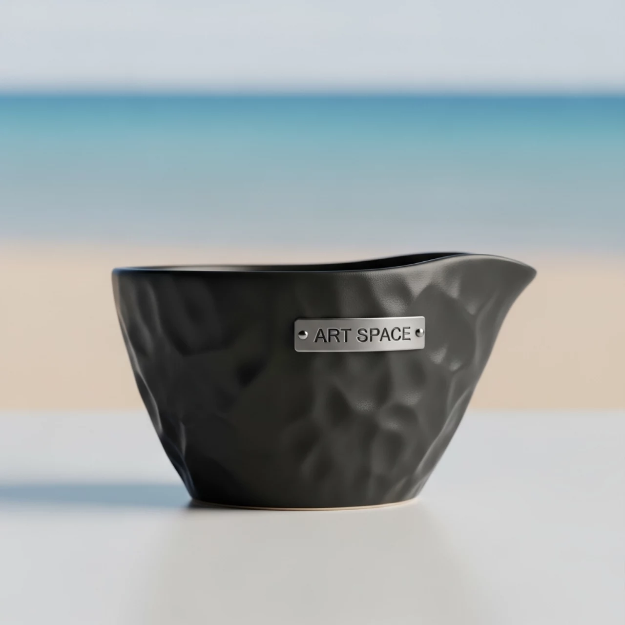 Аренда Соусник стопка мятая черный 50 мл на пляже «Ривьера» — ART SPACE
