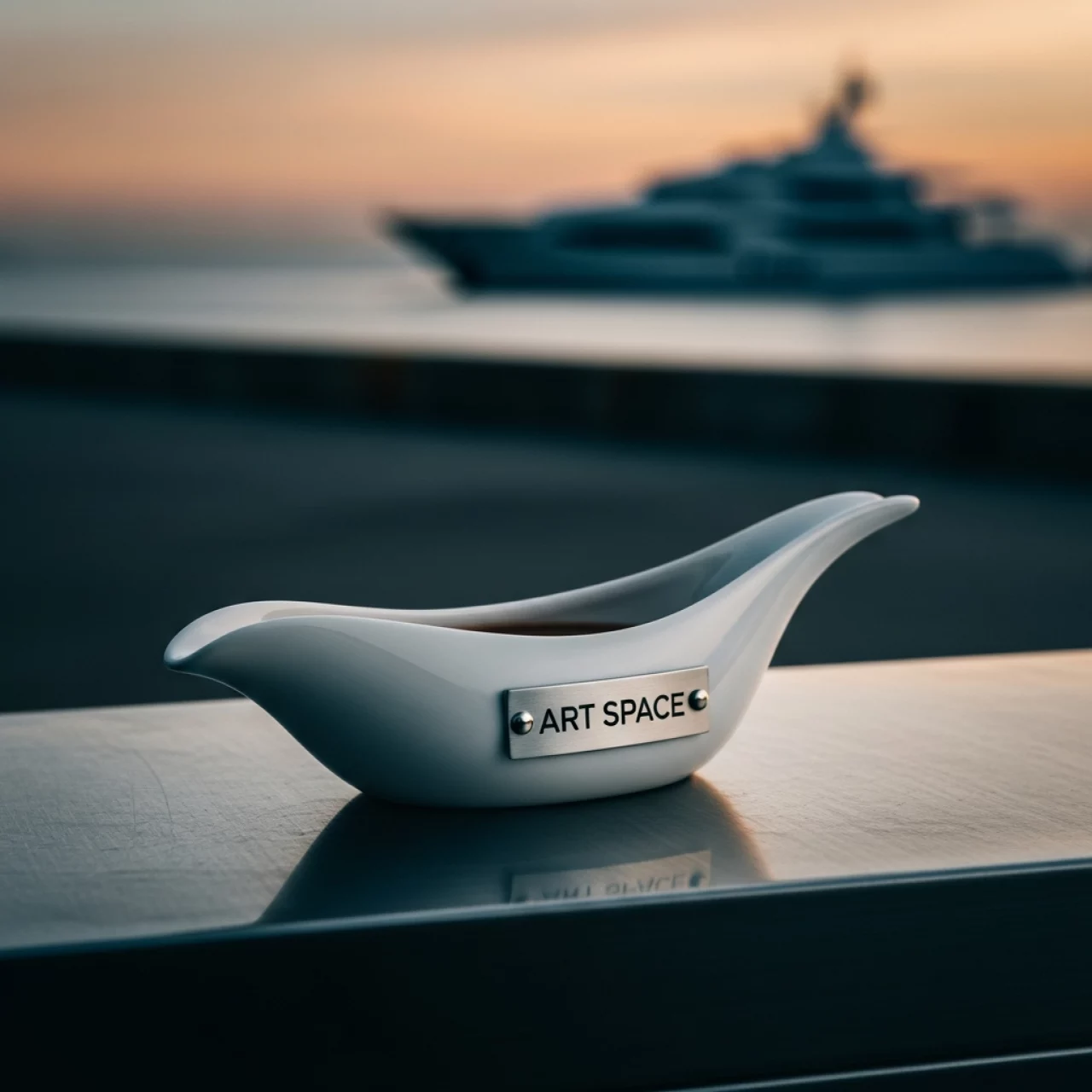 Аренда Соусник White Moon 50 мл d 7,5 см на VIP теплоходе (Морпорт Сочи) — ART SPACE