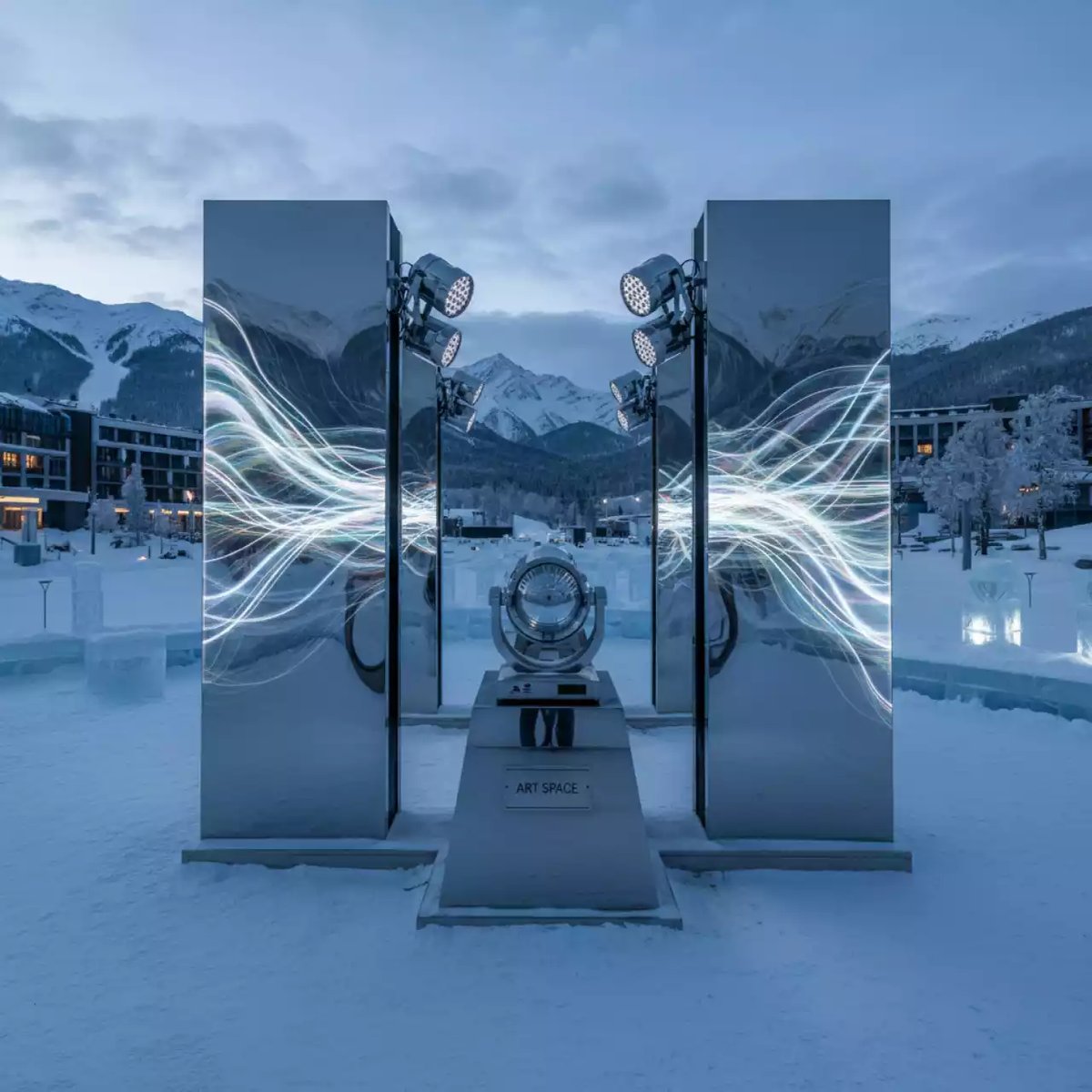 Аренда Спецэффект переливающаяся вода на курорте «Газпром» (Альпика) — ART SPACE