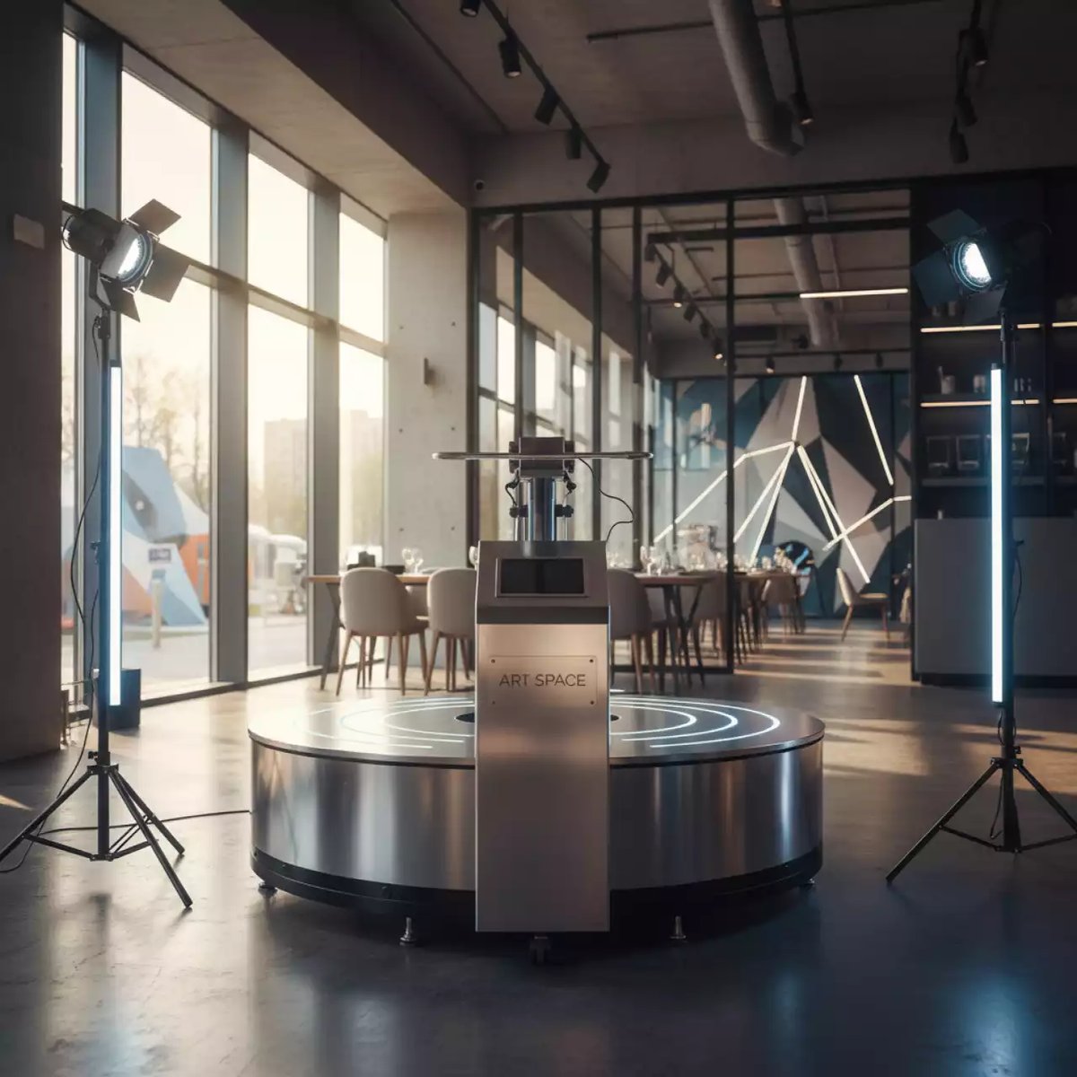 Аренда Спиннер видео 360° Санкт Петербург в ресторане «Voda» — ART SPACE