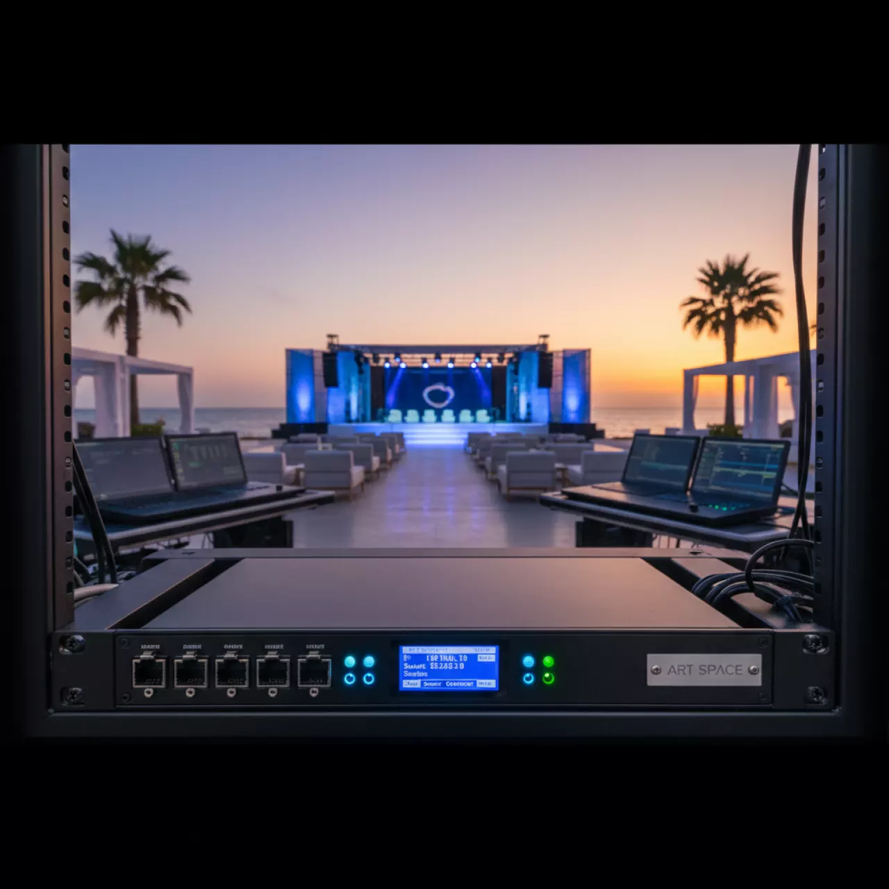 Аренда Сплиттер DMX Art Net 8 портов в пляжном клубе Del Mar — ART SPACE