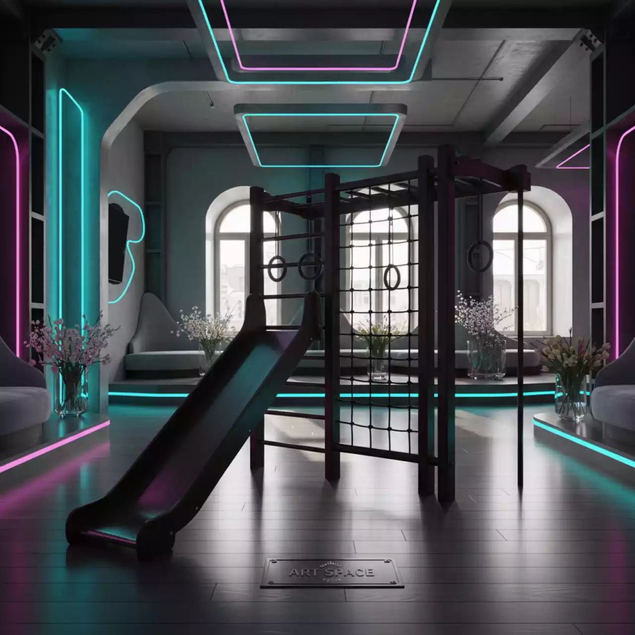 Аренда Спортивный комплекс детский Фару лак венге в Boutique Hotel PORTUM 1905 — ART SPACE