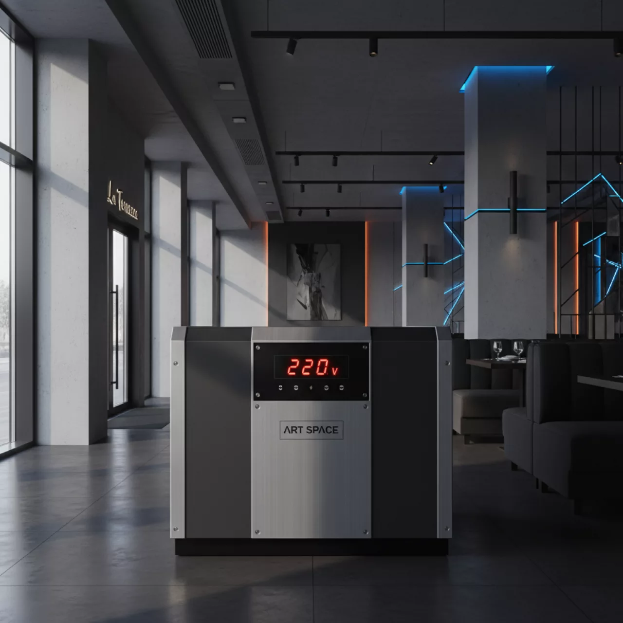 Аренда Стабилизатор напряжения Ресанта АСН 2000 1 Ц в ресторане «La Terrazza» — ART SPACE