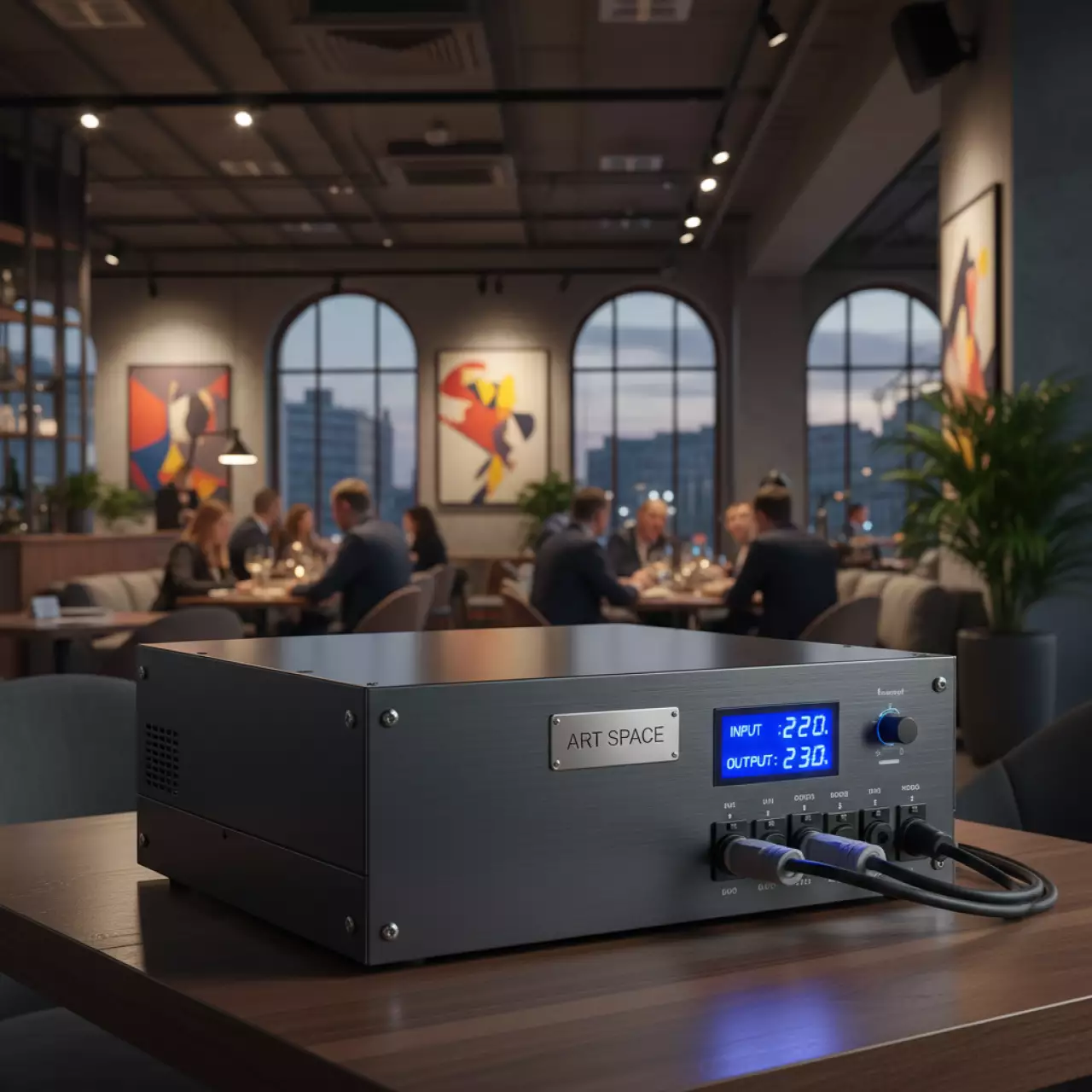 Аренда Стабилизатор напряжения Ресанта АСН 3000Н 1 Ц Lux в ресторане «Магадан» — ART SPACE